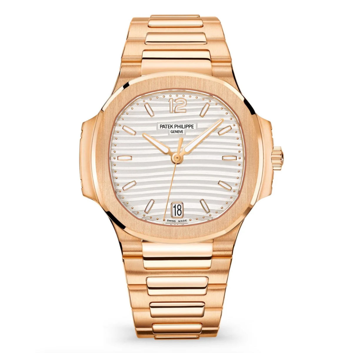 Patek Philippe Jahreskalender Mondphase 5396R-011 „Roségold Weißes Zifferblatt“