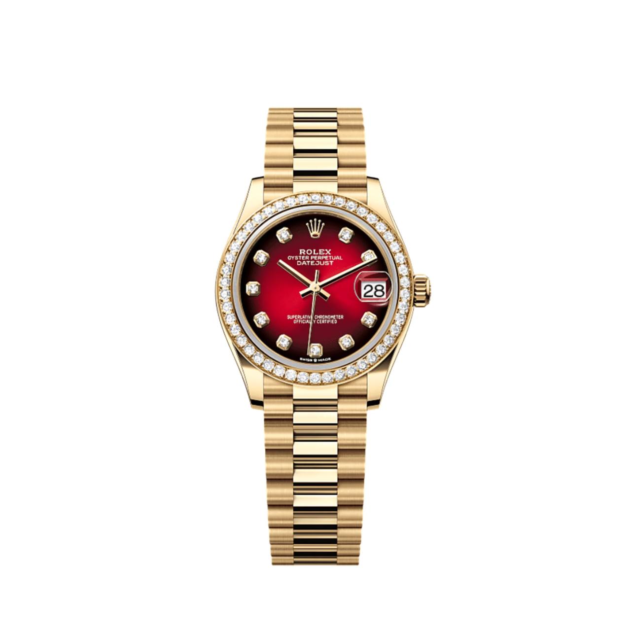 Rolex Datejust Zifferblatt Diamant-Lünette 31mm 278288RBR